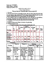 Giáo án Vật lý Lớp 8 - Tiết 36 Kiểm tra học kỳ II - Năm học 2016-2017